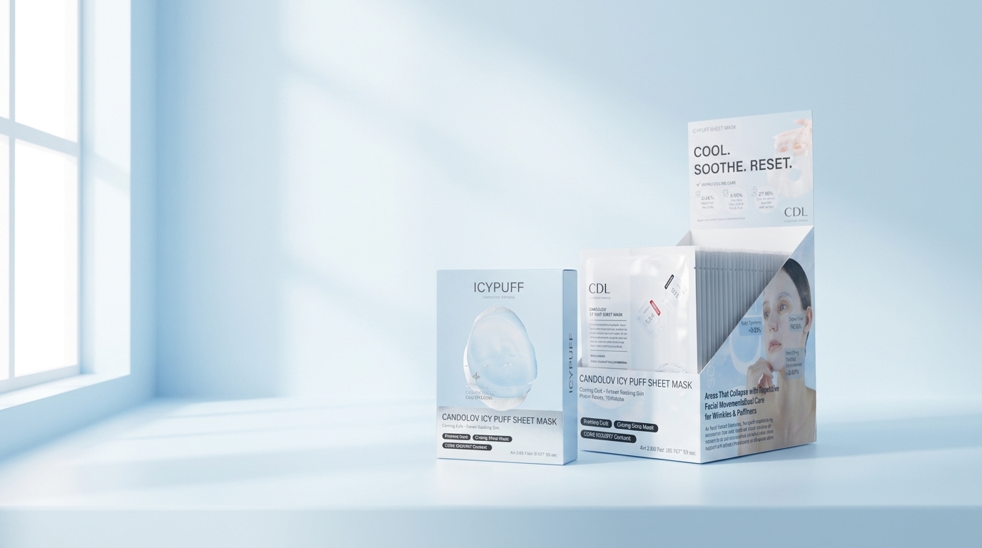 ICYPUFF retail display — Cheongdam, in-house