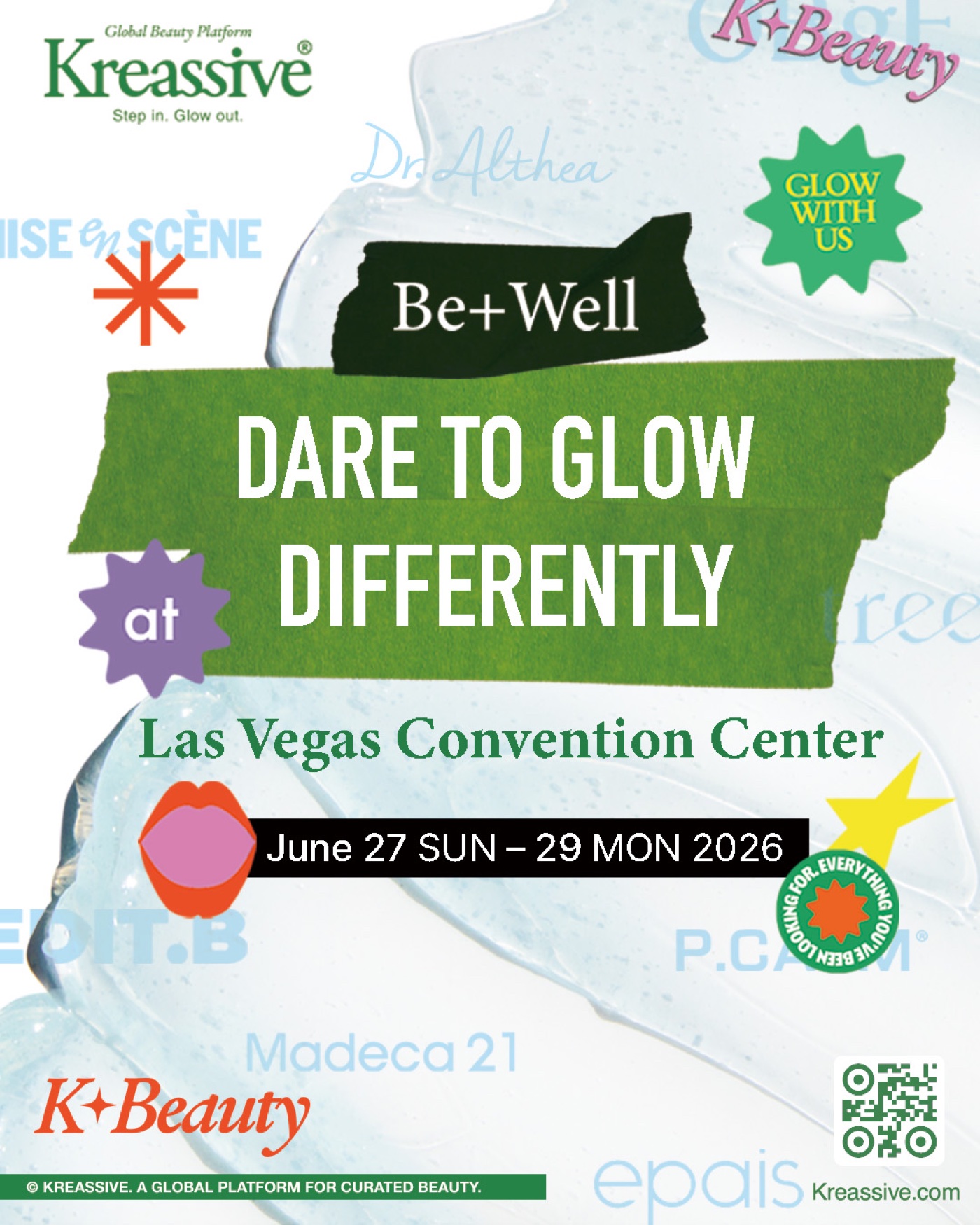be+well 2026 — SNS 홍보물, Dare to Glow Differently