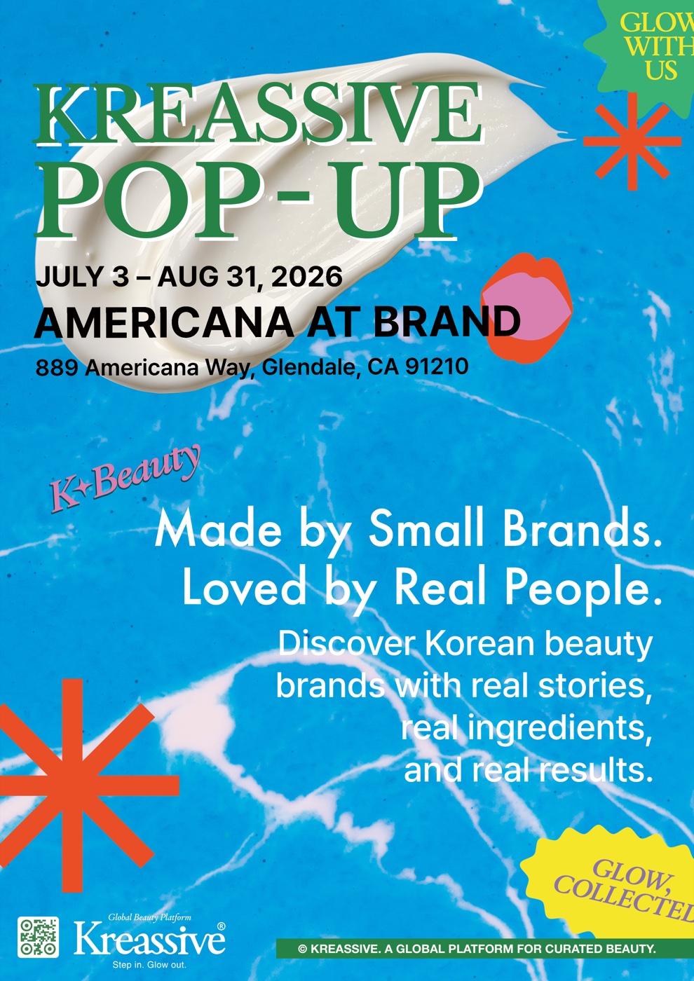 Kreassive Pop-up poster — americana texture